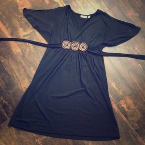 Black cotton dress